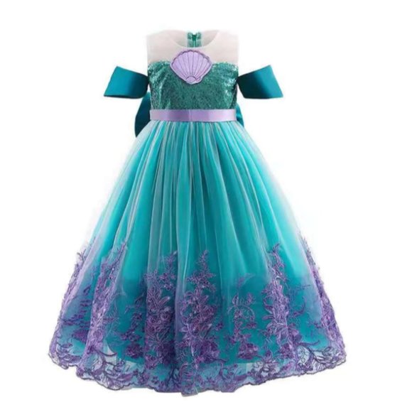Toddler Girls Contrast Sequin Applique Big Bow Off - Picture 1 of 3